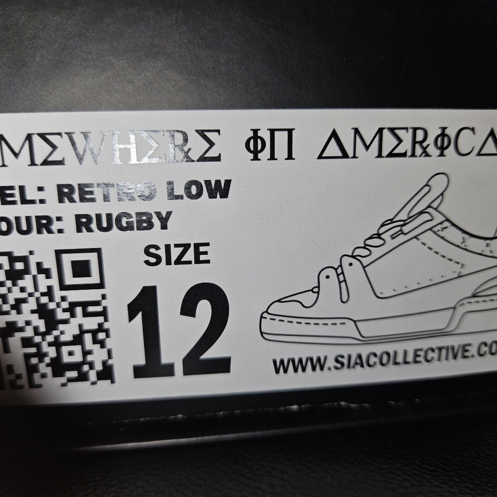 SIA COLLECTIVE RUGBY RETRO LOW SZ 12 NEW IN Box. - Picture 7 of 7